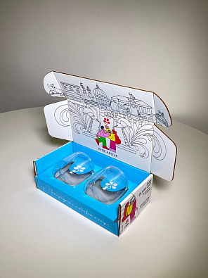 Набор 2 стакана RISE GLASS CUP капля 80 мл